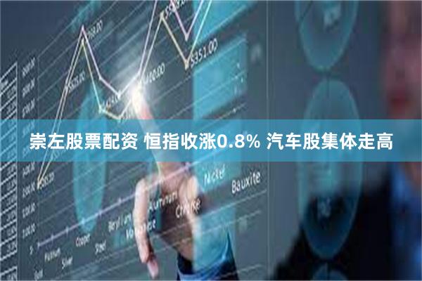 崇左股票配资 恒指收涨0.8% 汽车股集体走高