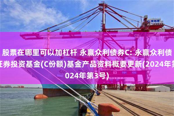 股票在哪里可以加杠杆 永赢众利债券C: 永赢众利债券型证券投资基金(C份额)基金产品资料概要更新(2024年第3号)