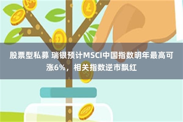 股票型私募 瑞银预计MSCI中国指数明年最高可涨6%，相关指数逆市飘红