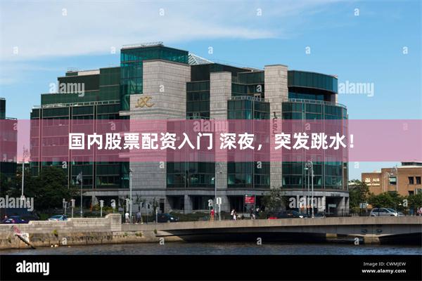 国内股票配资入门 深夜，突发跳水！