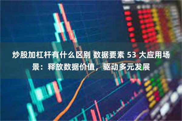炒股加杠杆有什么区别 数据要素 53 大应用场景：释放数据价值，驱动多元发展