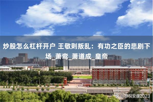 炒股怎么杠杆开户 王敬则叛乱：有功之臣的悲剧下场_萧鸾_萧道成_皇帝