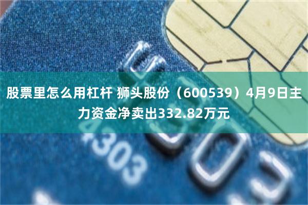 股票里怎么用杠杆 狮头股份（600539）4月9日主力资金净卖出332.82万元