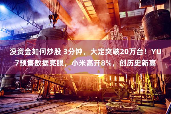 没资金如何炒股 3分钟，大定突破20万台！YU7预售数据亮眼，小米高开8%，创历史新高