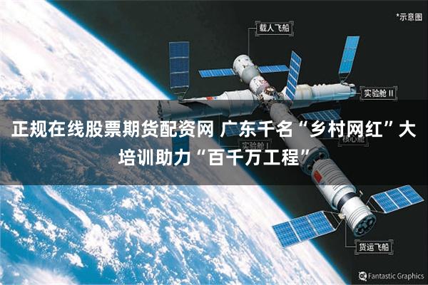 正规在线股票期货配资网 广东千名“乡村网红”大培训助力“百千万工程”