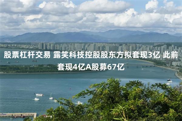 股票杠杆交易 露笑科技控股股东方拟套现3亿 此前套现4亿A股募67亿