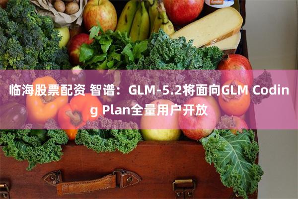 临海股票配资 智谱：GLM-5.2将面向GLM Coding Plan全量用户开放