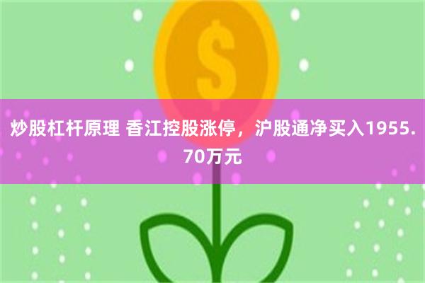 炒股杠杆原理 香江控股涨停，沪股通净买入1955.70万元