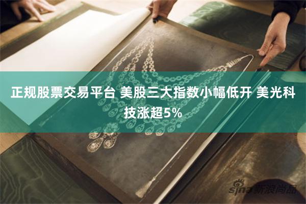 正规股票交易平台 美股三大指数小幅低开 美光科技涨超5%