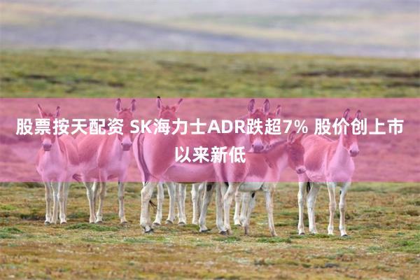 股票按天配资 SK海力士ADR跌超7% 股价创上市以来新低