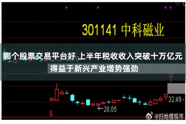 哪个股票交易平台好 上半年税收收入突破十万亿元 得益于新兴产业增势强劲