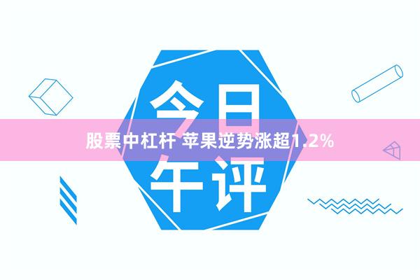 股票中杠杆 苹果逆势涨超1.2%