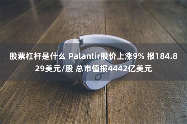 股票杠杆是什么 Palantir股价上涨9% 报184.829美元/股 总市值报4442亿美元