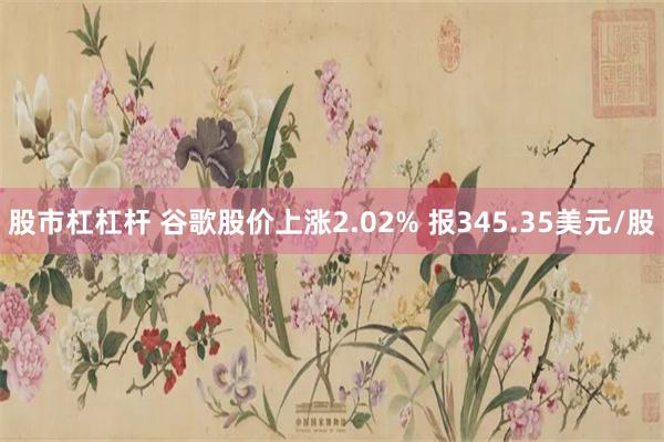 股市杠杠杆 谷歌股价上涨2.02% 报345.35美元/股