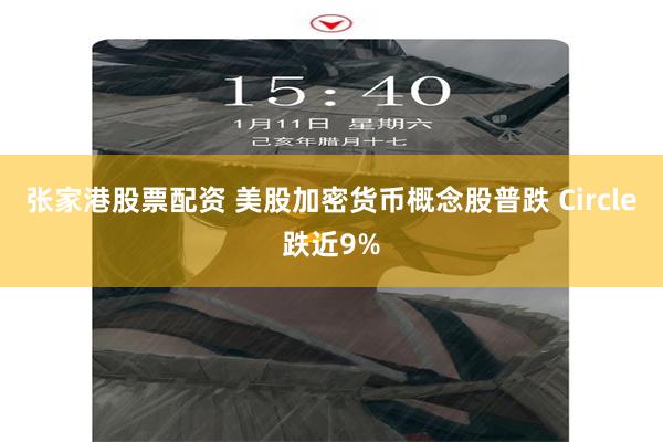张家港股票配资 美股加密货币概念股普跌 Circle跌近9%