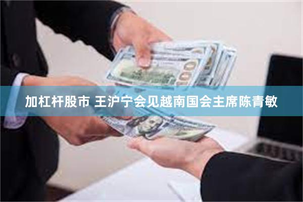 加杠杆股市 王沪宁会见越南国会主席陈青敏