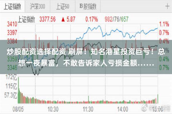 炒股配资选择配资 刷屏!知名港星投资巨亏!总想一夜暴富,不敢告诉家人亏损金额……